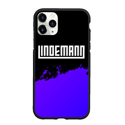 Чехол iPhone 11 Pro матовый Lindemann purple grunge