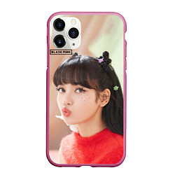 Чехол iPhone 11 Pro матовый Blackpink Lisa, цвет: 3D-малиновый