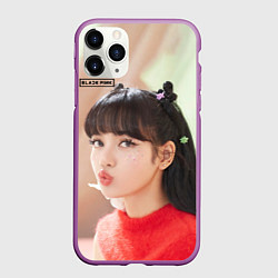 Чехол iPhone 11 Pro матовый Blackpink Lisa, цвет: 3D-фиолетовый
