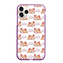 Чехол iPhone 11 Pro матовый Corgi dreams