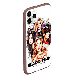 Чехол iPhone 11 Pro матовый Blackpink 2018, цвет: 3D-коричневый — фото 2