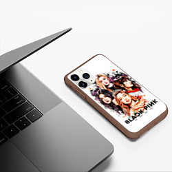 Чехол iPhone 11 Pro матовый Blackpink 2018, цвет: 3D-коричневый — фото 2