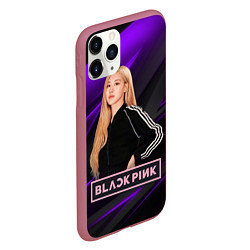 Чехол iPhone 11 Pro матовый Rose Blackpink, цвет: 3D-малиновый — фото 2