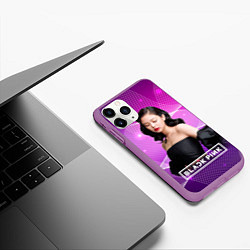 Чехол iPhone 11 Pro матовый BlackPink Jennie, цвет: 3D-фиолетовый — фото 2