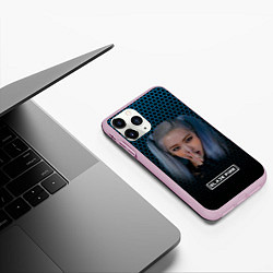 Чехол iPhone 11 Pro матовый Kpop blackpink Rose, цвет: 3D-розовый — фото 2