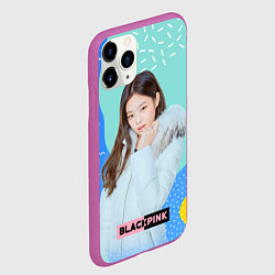 Чехол iPhone 11 Pro матовый Blackpink winter style, цвет: 3D-фиолетовый — фото 2