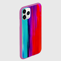 Чехол iPhone 11 Pro матовый Цвета радуги, цвет: 3D-фиолетовый — фото 2