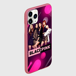 Чехол iPhone 11 Pro матовый Kpop Blackpink, цвет: 3D-малиновый — фото 2