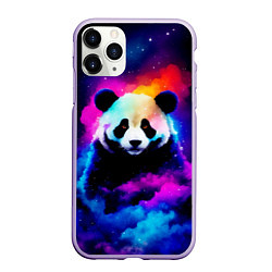 Чехол iPhone 11 Pro матовый Панда и краски