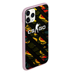 Чехол iPhone 11 Pro матовый CSGO white logo, цвет: 3D-розовый — фото 2