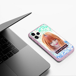 Чехол iPhone 11 Pro матовый Lisa Blackpink, цвет: 3D-розовый — фото 2