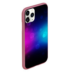 Чехол iPhone 11 Pro матовый Столкновение бликов, цвет: 3D-малиновый — фото 2