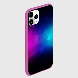 Чехол iPhone 11 Pro матовый Столкновение бликов, цвет: 3D-фиолетовый — фото 2