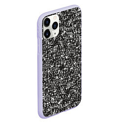 Чехол iPhone 11 Pro матовый Art black, цвет: 3D-светло-сиреневый — фото 2