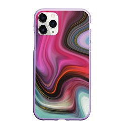 Чехол iPhone 11 Pro матовый Pink wave