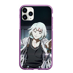 Чехол iPhone 11 Pro матовый Suzuya Juuzou, цвет: 3D-фиолетовый