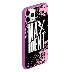 Чехол iPhone 11 Pro матовый Stray kids - pink maxident, цвет: 3D-фиолетовый — фото 2