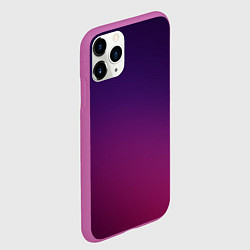 Чехол iPhone 11 Pro матовый Малиновый градиент, цвет: 3D-фиолетовый — фото 2