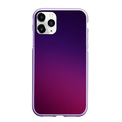 Чехол iPhone 11 Pro матовый Малиновый градиент, цвет: 3D-светло-сиреневый