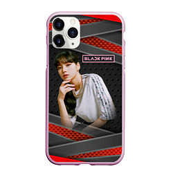 Чехол iPhone 11 Pro матовый Lisa kpop Blackpink, цвет: 3D-розовый