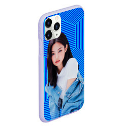 Чехол iPhone 11 Pro матовый Jennie kpop music, цвет: 3D-светло-сиреневый — фото 2