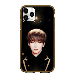 Чехол iPhone 11 Pro матовый Byun Baek hyun, цвет: 3D-коричневый