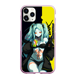 Чехол iPhone 11 Pro матовый Rebecca - Cyberpunk Edgerunners, цвет: 3D-розовый