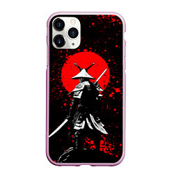 Чехол iPhone 11 Pro матовый Призрак цусимы - самурай, цвет: 3D-розовый