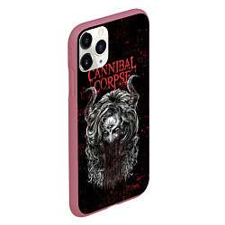 Чехол iPhone 11 Pro матовый Cannibal Corpse art, цвет: 3D-малиновый — фото 2