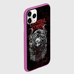 Чехол iPhone 11 Pro матовый Cannibal Corpse art, цвет: 3D-фиолетовый — фото 2