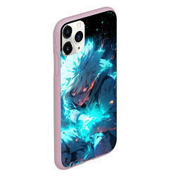 Чехол iPhone 11 Pro матовый Аура киллуа - hunter x hunter, цвет: 3D-розовый — фото 2