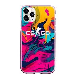 Чехол iPhone 11 Pro матовый Counter Strike Go Logo Color