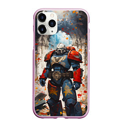 Чехол iPhone 11 Pro матовый Космодесант - Warhammer 40k, цвет: 3D-розовый