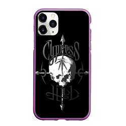 Чехол iPhone 11 Pro матовый Cypress hill - arrows skull