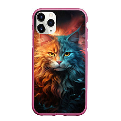 Чехол iPhone 11 Pro матовый Сердитый котик