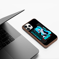 Чехол iPhone 11 Pro матовый Девочка Хацуне Мику, цвет: 3D-коричневый — фото 2