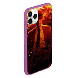 Чехол iPhone 11 Pro матовый Оппенгеймер и бомба, цвет: 3D-фиолетовый — фото 2