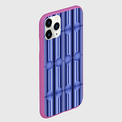 Чехол iPhone 11 Pro матовый Фиолетовая иллюзия, цвет: 3D-фиолетовый — фото 2