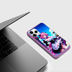 Чехол iPhone 11 Pro матовый Астольфо служанка - Fate grand order, цвет: 3D-фиолетовый — фото 2