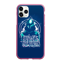 Чехол iPhone 11 Pro матовый Bring Me The Horizon Scull, цвет: 3D-малиновый