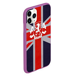 Чехол iPhone 11 Pro матовый Asking Alexandria британский флаг, цвет: 3D-фиолетовый — фото 2