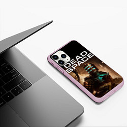 Чехол iPhone 11 Pro матовый Мертвый космос, цвет: 3D-розовый — фото 2