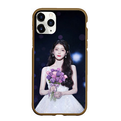 Чехол iPhone 11 Pro матовый АйЮ и звёздное небо