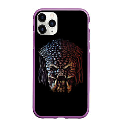 Чехол iPhone 11 Pro матовый Predator - skull