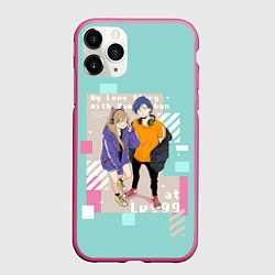 Чехол iPhone 11 Pro матовый Любовь 999 уровня к Ямаде, цвет: 3D-малиновый
