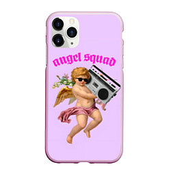 Чехол iPhone 11 Pro матовый Angel Squad, цвет: 3D-розовый