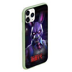 Чехол iPhone 11 Pro матовый Bonnie FNAF, цвет: 3D-салатовый — фото 2