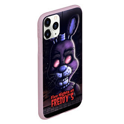 Чехол iPhone 11 Pro матовый Five Nights at Freddys Bonnie, цвет: 3D-розовый — фото 2