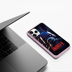 Чехол iPhone 11 Pro матовый Five Nights at Freddys Bonnie, цвет: 3D-розовый — фото 2