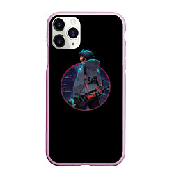 Чехол iPhone 11 Pro матовый Киберпанк Танджиро, цвет: 3D-розовый